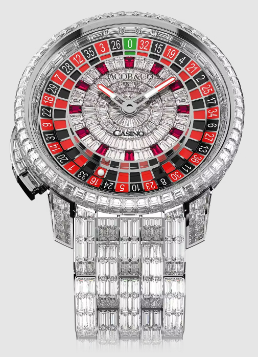 (image for) Jacob & Co casino tourbillon WHITE GOLD BRACELET Replica Watch CA800.39.BD.BB.A39BD
